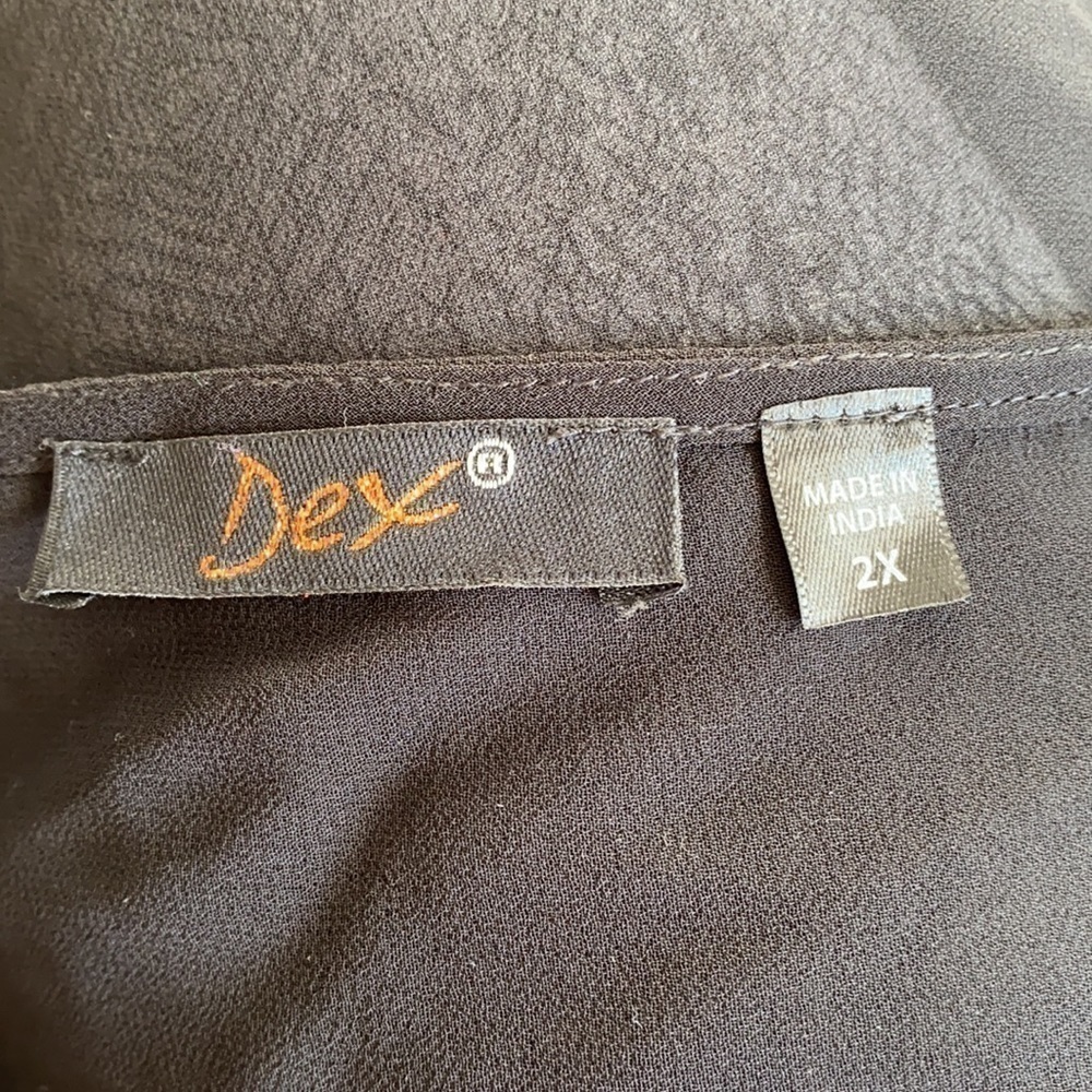 Dex - Black Python High-Low Sheer Top​​​​​​​​​​​​​ - Picture 5 of 7
